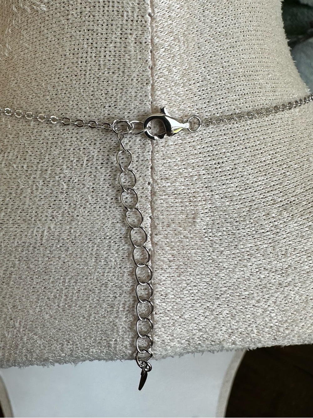 Moissanite Sterling Silver Butterfly Pendant Necklace - Picture 6 of 6